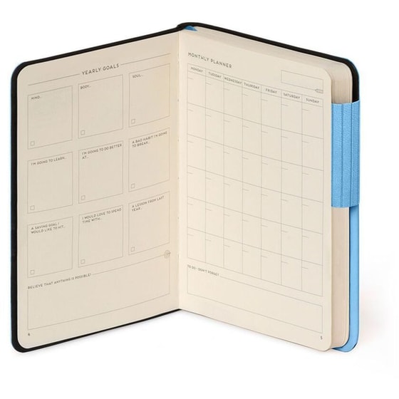 Σημειωματάριο Legami Ριγέ Small Retro Blue image 3