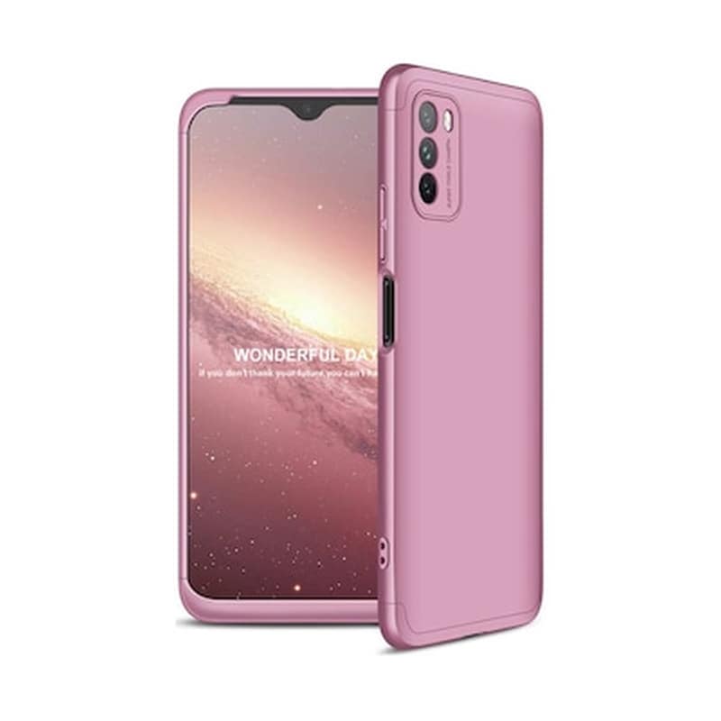 GKK Θήκη Xiaomi Poco M3 - Gkk 360 Full Body Protection Xiaomi - Gkk - Pink Χρυσό - Poco M3