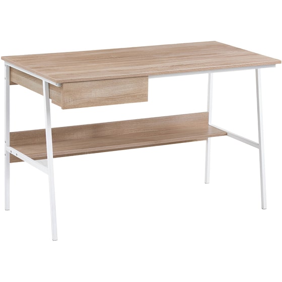 Γραφείο Μελέτης Liberta One Step Up από Μελαμίνη 120x60cm - Sonoma/Λευκό image 0