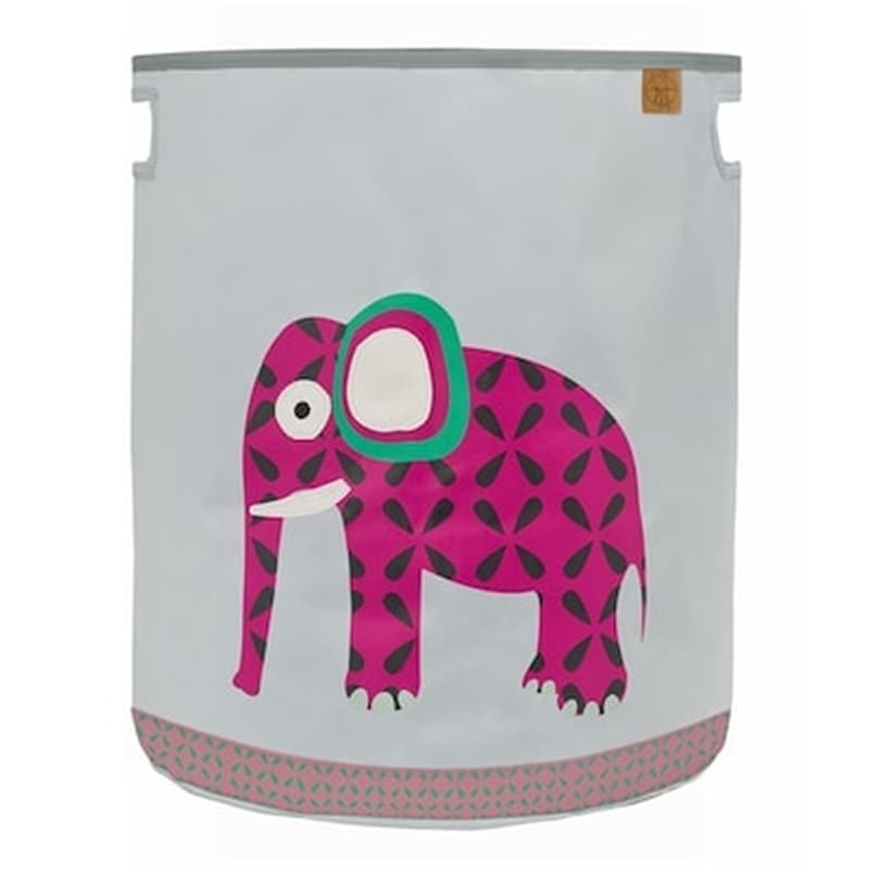 LASSIG Laessing Καλάθι Για Τα Παιχνίδια Στρογγυλό Toy Basket Elephant