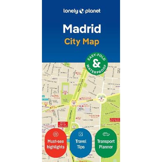 Lonely Planet Madrid City Map image 0