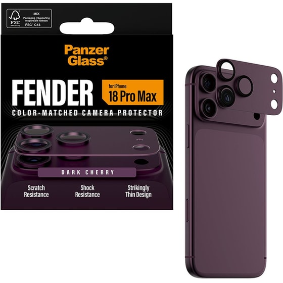 Προστατευτικό καμερών Apple iPhone 18 Pro Max - PanzerGlass Fender Camera Protector - Purple image 4