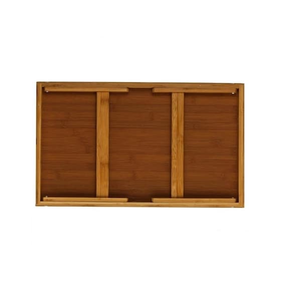 Τραπεζάκι Σαλονιού Aria Trade από Ξύλο Μπαμπού 50x30x22cm - Καφέ image 3