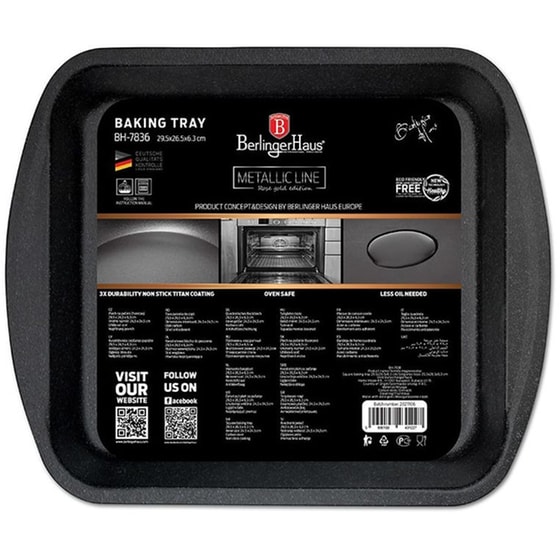 BERLINGER HAUS BH-7836 Αντικολλητικό Ταψί Rose Gold image 1
