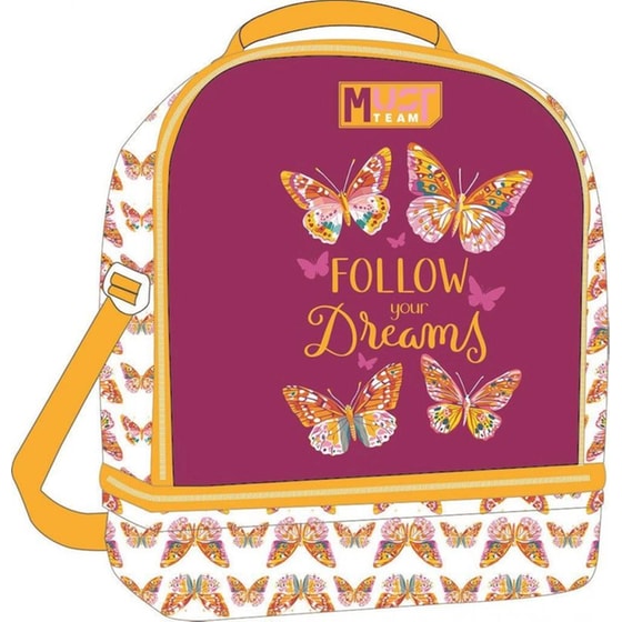 Τσαντάκι Φαγητού Ισοθερμικό Must Team Butterfly Follow Your Dreams image 0