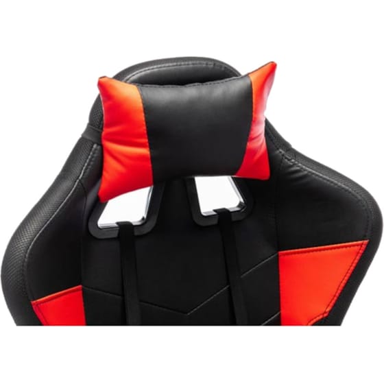 Καρέκλα Gaming Aria Trade Δερματίνης - Μαύρη/Κόκκινη image 1