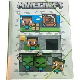 Ντοσιέ&nbsp;με Λάστιχο Gim&nbsp;A4&nbsp;Minecraft