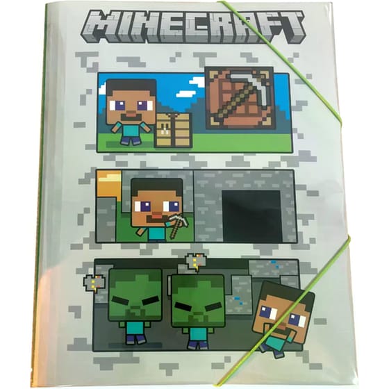 Ντοσιέ με Λάστιχο Gim A4 Minecraft image 0