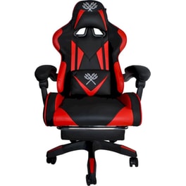 Καρέκλα Gaming  Malatec 8979 με Υποπόδιο από Οικολογικό Δέρμα - Μαύρη/Κόκκινη