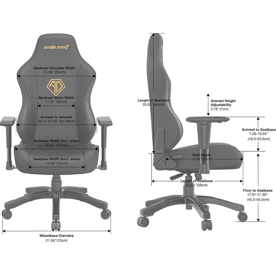 Καρέκλα Gaming Anda Seat Phantom 3 Limited Edition από Τεχνητό Δέρμα - Μωβ image 5