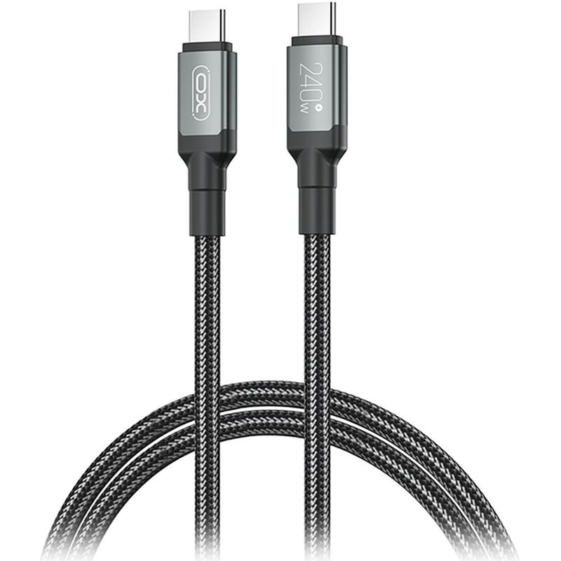 Καλώδιο XO NB-Q264A USB-C Male σε USB-C Male 1m - Μαύρο