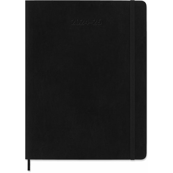 Ακαδημαϊκό Ημερολόγιο Εβδομαδιαίο Moleskine 2024-25 18Μ Xlarge Black Soft image 0