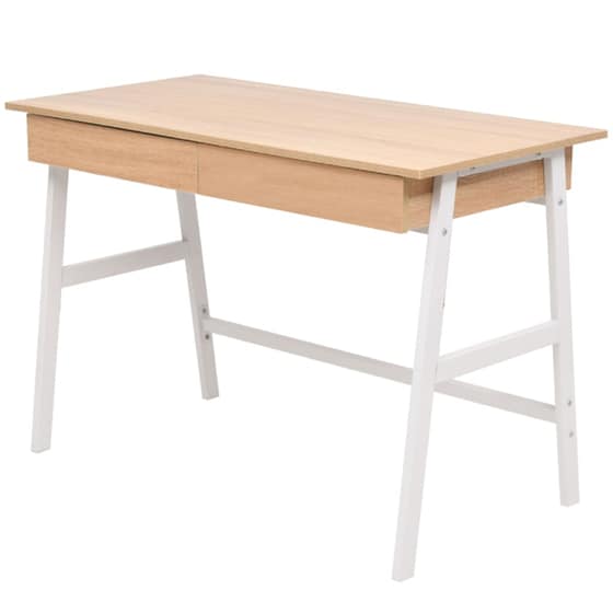 Γραφείο Μελέτης VidaXL από Μελαμίνη 110x55cm - Δρυς/Λευκό image 2