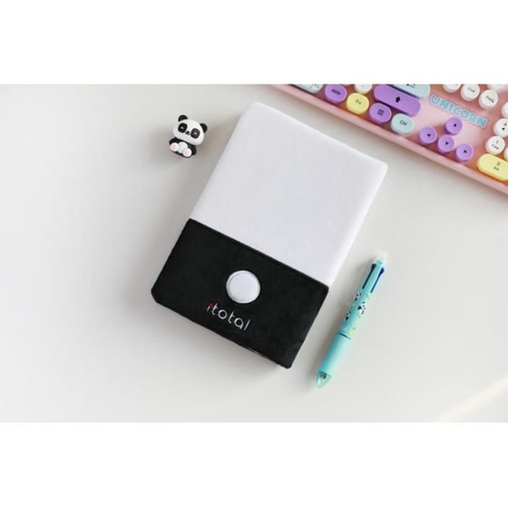 Σημειωματάριo i-Total Plush Α5 Panda image 3