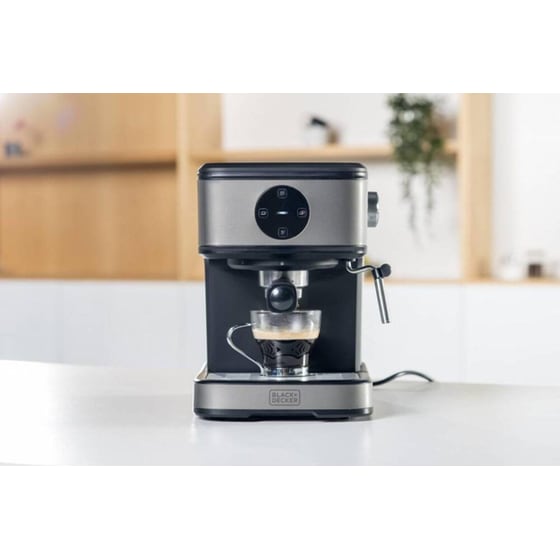 BLACK & DECKER BXCO850E 20bar Mηχανή Espresso Γκρι image 4