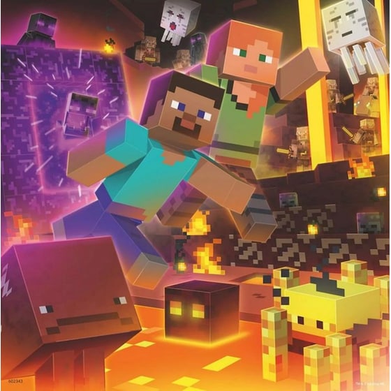 Παιδικό Παζλ Ravensburger Minecraft Biomes (3x49 Κομμάτια) image 2