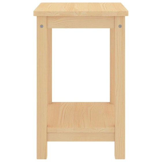 Κομοδίνο Vidaxl Από Μασίφ Ξύλο Πεύκου 35x30x47 cm - Φυσικό image 2