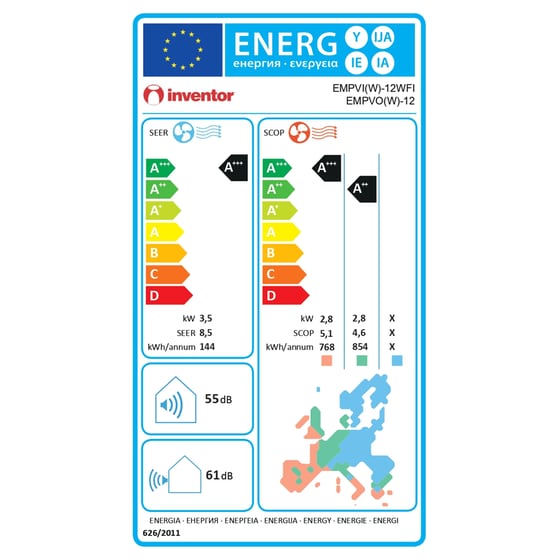 INVENTOR Emperor EMPVI(W)-12WFI/ EMPVO(W)-12 12.000 BTU  A+++/A+++  με Ιονιστή & Wi-Fi Κλιματιστικό Inverter image 11