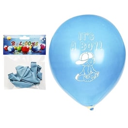 Μπαλόνια  6τεμ It's A Boy 30cm Toymarkt