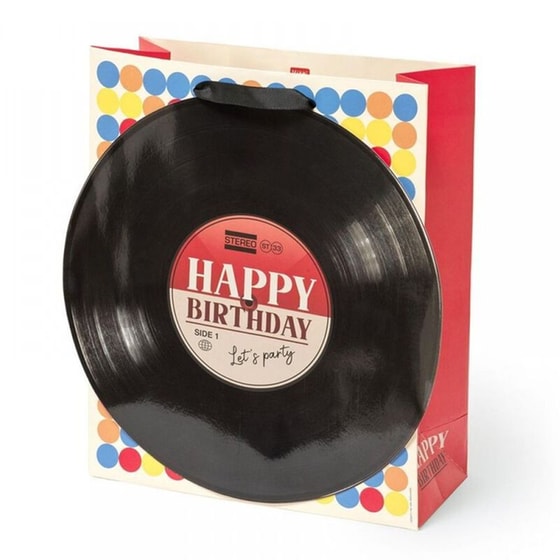 Τσάντα Δώρου Legami Happy Birthday Vinyl Large image 0