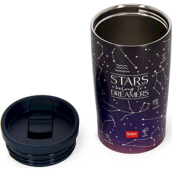 Κούπα Θερμός Legami Stars Hot & Cold 275 ml Μαύρο image 1