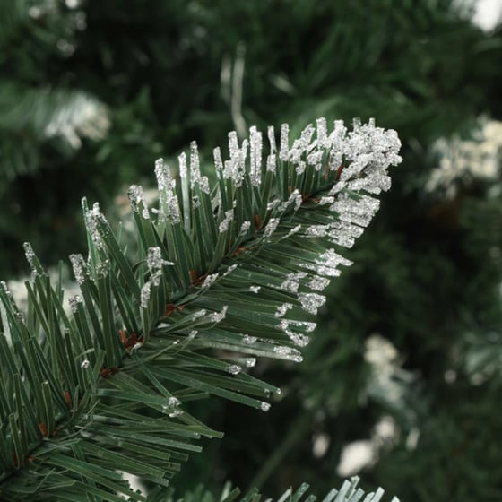 Χριστουγεννιάτικο Δέντρο VidaXL Χιονισμένο 2.10m - Πράσινο image 1