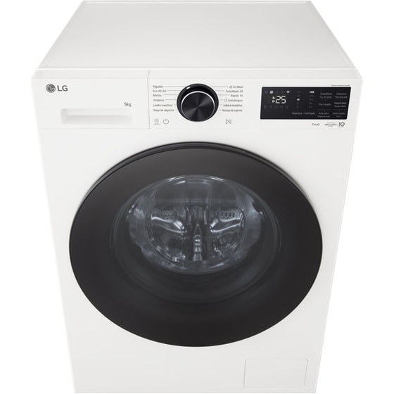 LG F4X5009TWB 9 kg 1.400 Στροφές με WiFi Λευκό Πλυντήριο Ρούχων image 2