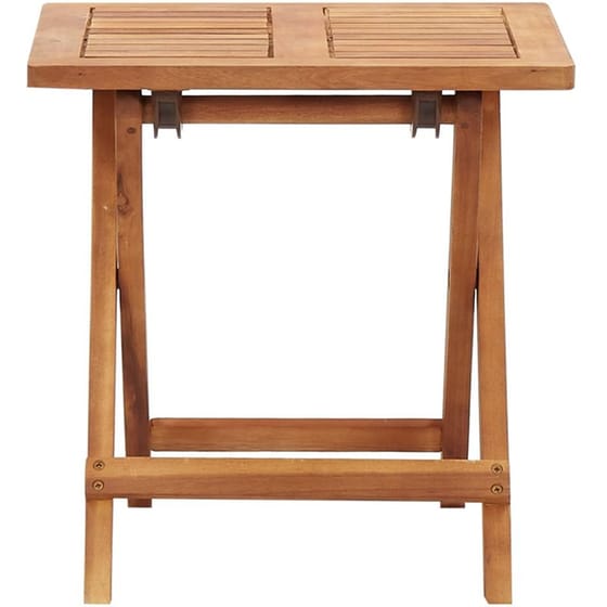 Τραπέζι Εξωτερικού Χώρου Πτυσσόμενο VidaXL από Ξύλο 40x40x40 cm - Καφέ image 2