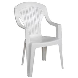 Πολυθρόνα Woodwell Tropea Στοιβαζόμενη Πλαστική  C59904 58x57x89cm - Άσπρη