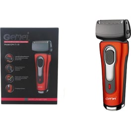 Ξυριστική Μηχανή GEMEI GM-7110 Προσώπου Επαναφορτιζόμενη με Trimmer Πορτοκαλί