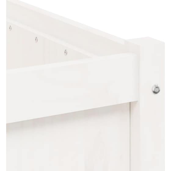 Ζαρντινιέρα VidaXL από Μασίφ Ξύλο Πεύκου 90x50cm - Λευκό image 7