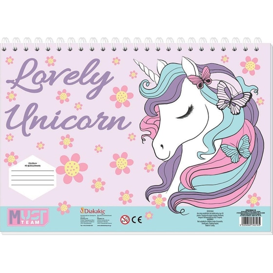 Μπλοκ Σετ Ζωγραφικής με Αυτοκόλλητα και Στένσιλ Must Girl 40 Φύλλων image 0