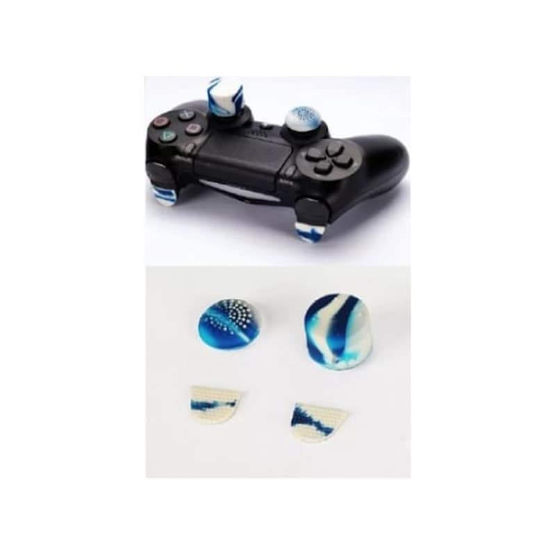 GIOTECK Καλύμματα Αναλογικών Μοχλών Gioteck GTX Pro Sooter Thumb Grips για PS4 - Μπλε Camo