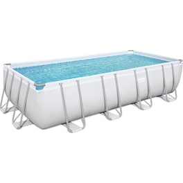 Oρθογώνια Πισίνα Bestway 56465 14.812Lt με Μεταλλικό Σκελετό, Φίλτρο & Κάλυμμα - Γκρι