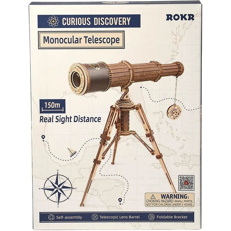 ROBOTIME Robotime 3D Ξύλινη Κατασκευή - Monocular Telescope