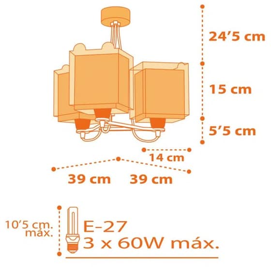 Παιδικό Φωτιστικό Οροφής Ango Little Tiger 64567 image 2