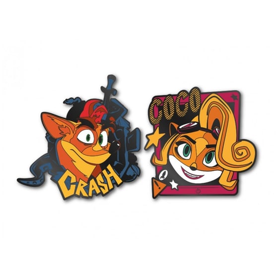 Σετ Καρφίτσα Numskull Crash Bandicoot King 1.1 - Crash & Coco image 1