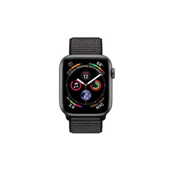 Apple Watch Series 4 44mm Aluminum Space Gray Sport Loop Black image 1