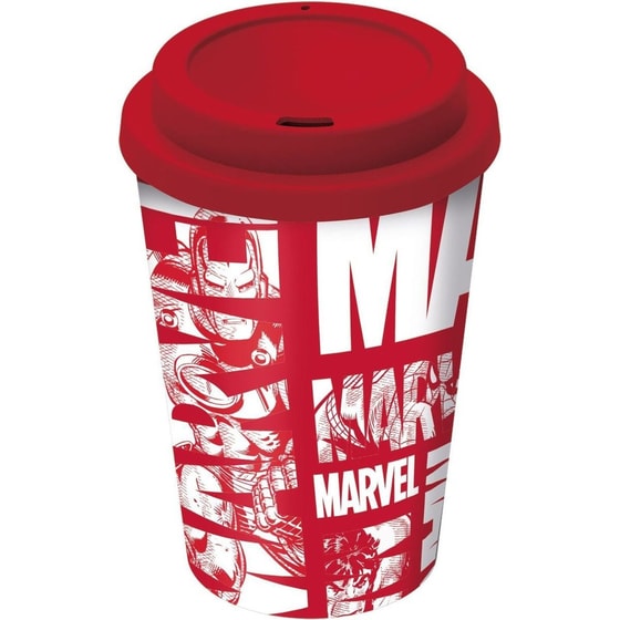 Κούπα Μεταφοράς Stor Avengers Πλαστική 390 ml - Κόκκινο image 0