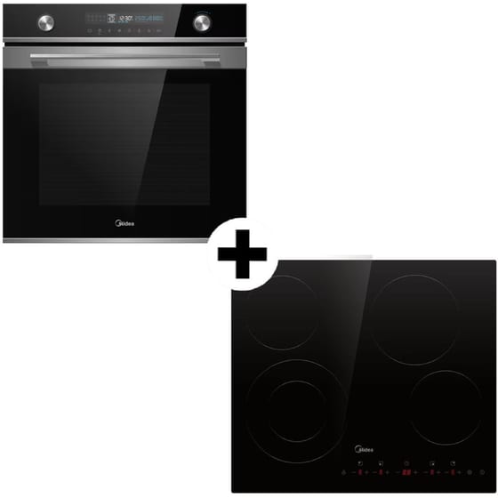 MIDEA MCH702T298K0 & 7NM30E0 72 Lt Εντοιχιζόμενο Σετ Φούρνος και Εστία image 0