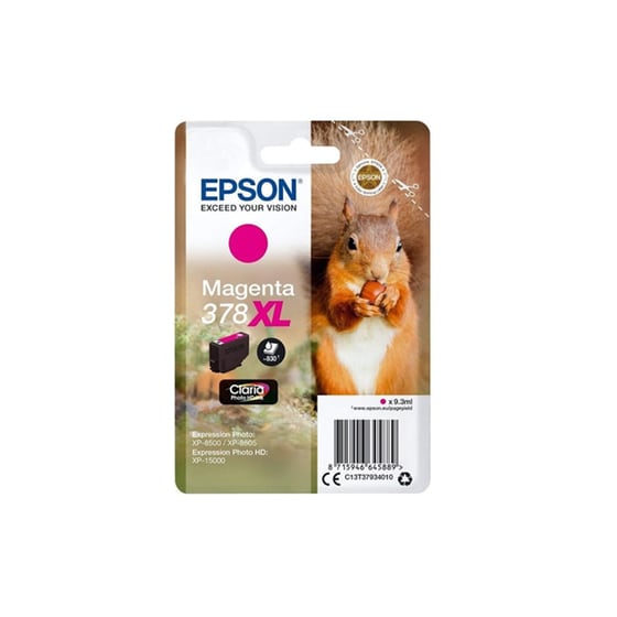 Epson 378XL Ματζέντα Μελάνι Εκτυπωτή C13T37934010 image 0