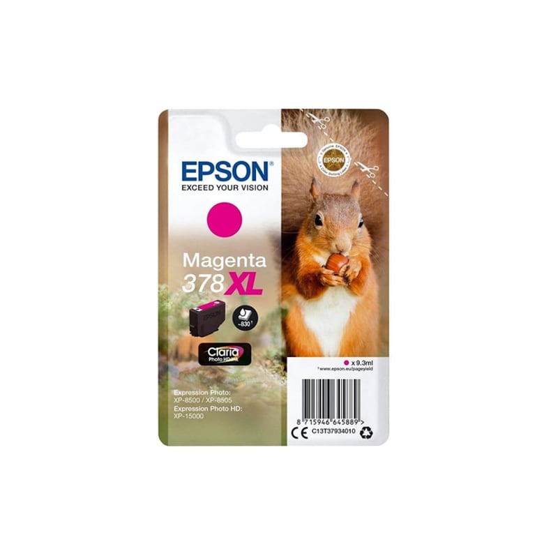Epson 378XL Ματζέντα Μελάνι Εκτυπωτή C13T37934010 EPSON