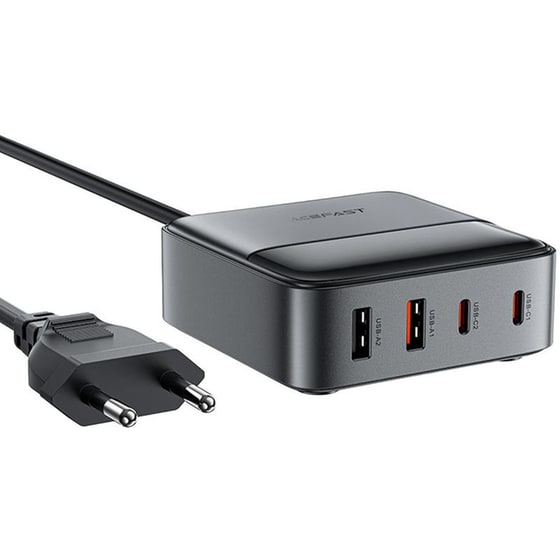 Φορτιστής Πρίζας Acefast Z6 2x USB-C/2x USB-A 65W - Black image 0