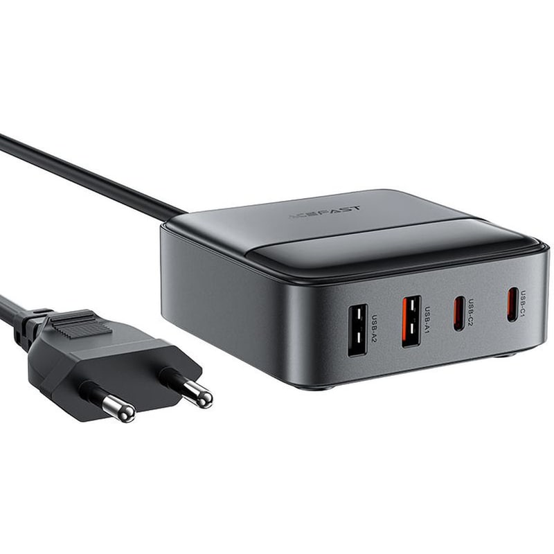 ACEFAST Φορτιστής Πρίζας Acefast Z6 2x USB-C/2x USB-A 65W - Black
