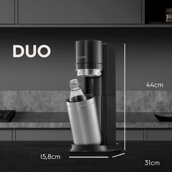 Συσκευή Παραγωγής Ανθρακούχου Νερού SODASTREAM SS-DU-B Μαύρο image 2