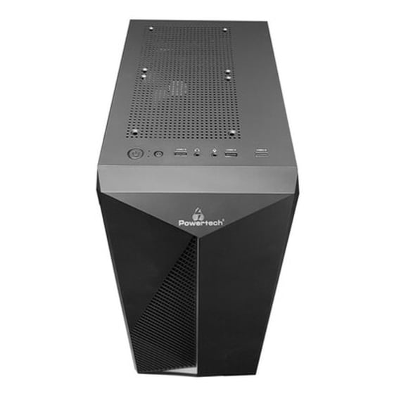 Κουτί Desktop Powertech PT-848 Tempered Glass 500W - Μαύρο image 1