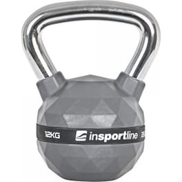 Kettlebell Κλασσικό 12 kg InSPORTline INS-21641 από Σίδηρο με Επένδυση PU - Γκρι