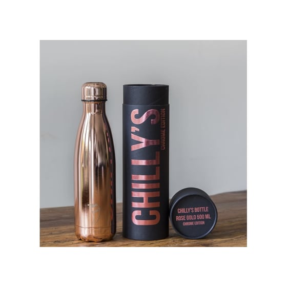 Μπουκάλι Θερμός Chilly's Bottle Chrome Rose Gold 500ml Special Edition image 2