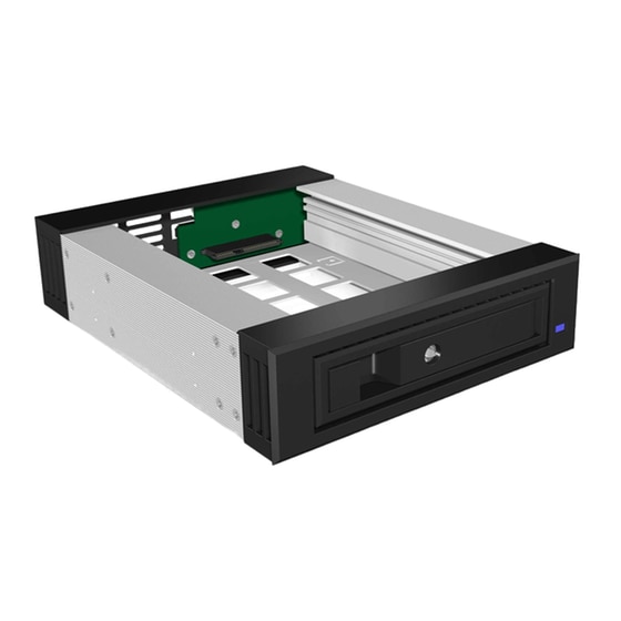 Icy Box IB-129SSK-B Θήκη Σκληρού Δίσκου 2,5''/3,5'' SATA 5,25'' Bay image 0
