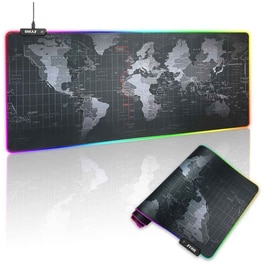 Bakaji World Map Gaming Mouse Pad XXL 900mm Μαύρο